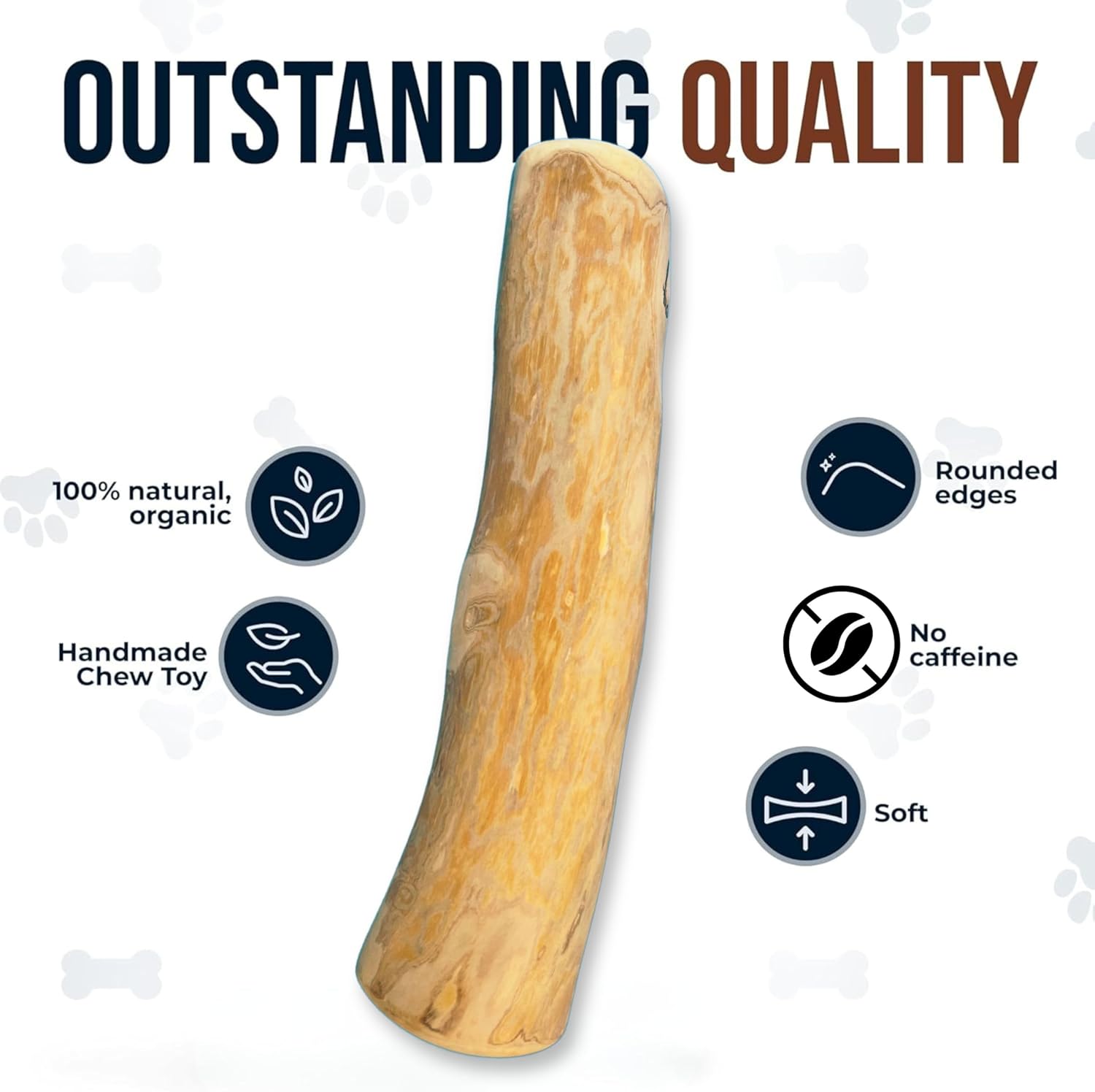 For Medium Dogs - Coffee Wood Dog Chew Stick Toy
